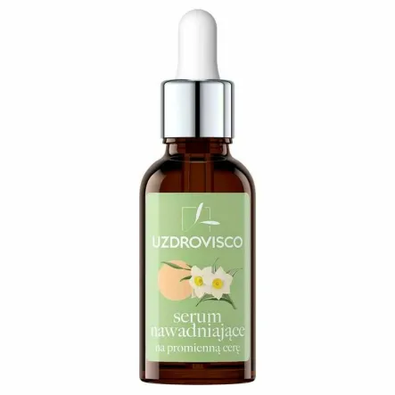 Serum Do Twarzy Bezolejowe Nawadniające na Promienną Cerę 30 ml - Uzdrovisco