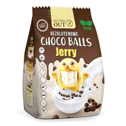 Kulki Śniadaniowe z Kakao Bezglutenowe 375 g - Jerry