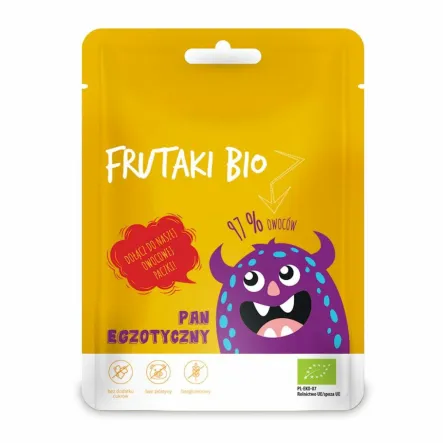 Żelki Pan Egzotyczny Bez Dodatku Cukru Bezglutenowe Bio 50 g - Frutaki