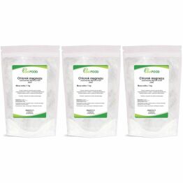 Zestaw 3 x Chlorek Magnezu Sześciowodny Płatki 1 kg - DeliFood
