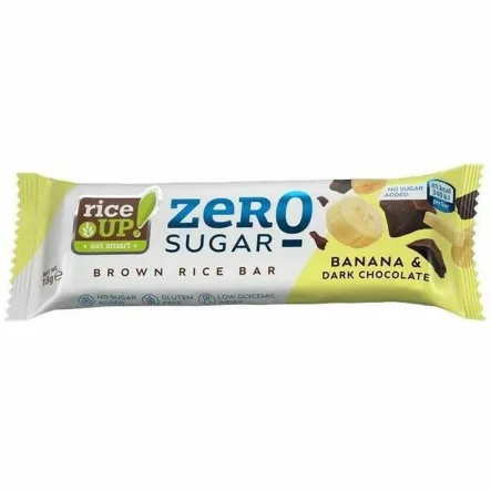 Batonik Ryżowy w Gorzkiej Czekoladzie Banan Bez Dodatku Cukru 18 g - Rice Up