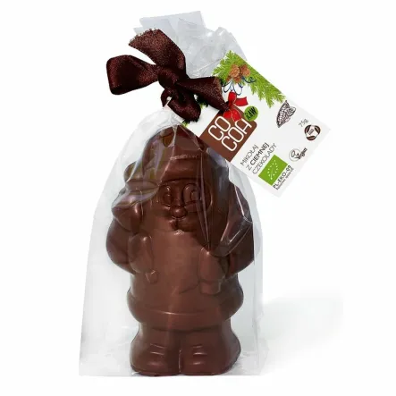 Mikołaj z Ciemnej Czekolady Bio 75 g - Cocoa 