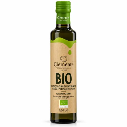 Oliwa z Oliwek Extra Virgin Tłoczona na Zimno BIO 500 ml - Clemente