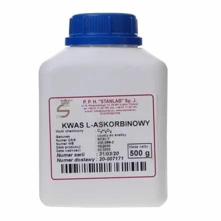 Kwas L-askorbinowy CZDA 500 g - Stanlab