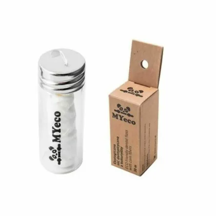 Nić Dentystyczna z Włókna Kukurydzy Miętowa 30m MyEco