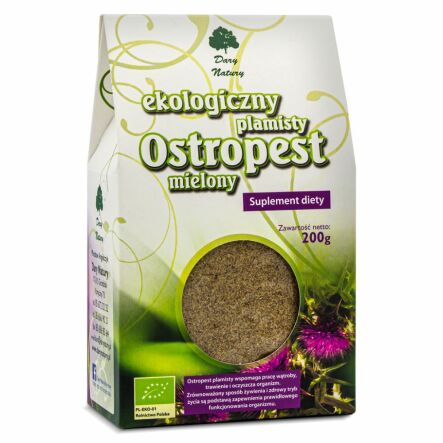 Ostropest Plamisty Mielony Eko 200 g - Dary Natury