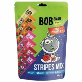 Przekąski Stripe Mix Bez Dodatku Cukru 98 g (7 x 14 g) - Bos Snail