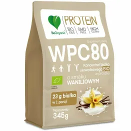 Białko Serwatkowe WPC 80 Smak Waniliowy BIO 345 g - BeOrganic
