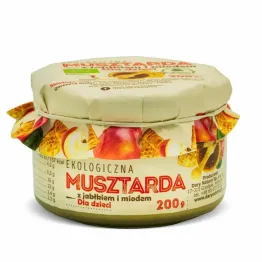 Musztarda z Jabłkiem i Miodem Dla Dzieci EKO 200 g - Dary natury