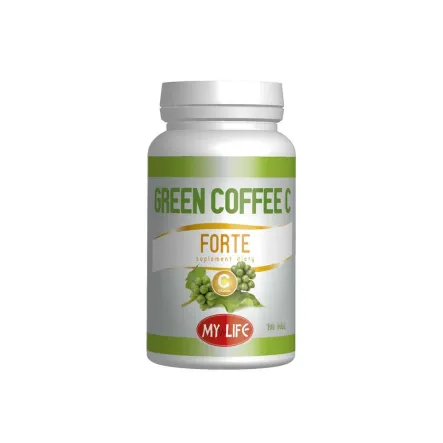 Green Coffe C Forte Tabletki 100 sztuk - Komfar Zielona Kawa Ekstrakt