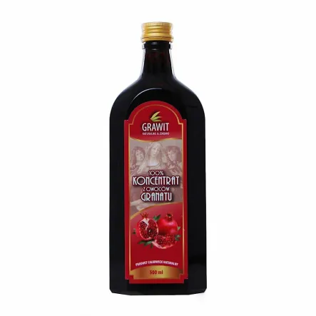 Koncentrat z Owoców Granatu 100%  500 ml Grawit 