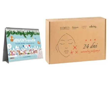Adwentownik 2022 - Przewodnik Adwentowy z Rozważaniami dla Dzieci + Kalendarz Adwentowy z Kosmetykami -  Sylveco