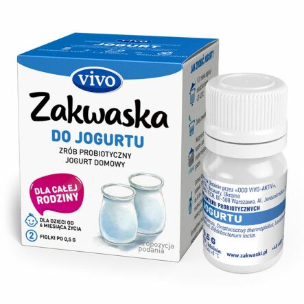 Zakwaska do Jogurtu 2 Sztuki 1 g (2x 0,5 g) - VIVO (COLD)