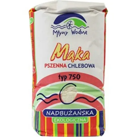 Mąka Pszenna Chlebowa Nadbużańska Typ 750 Bio 1 Kg Młyny Wodne - Przecena Krótka Data Minimalnej Trwałości