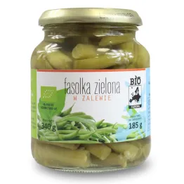 Fasolka Zielona w Zalewie w Słoiku Bio 340 g/ 185g - Bio Europa