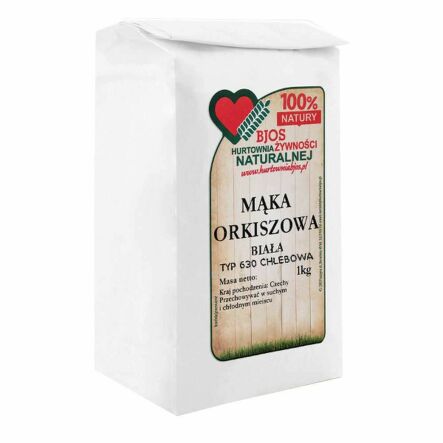 Mąka Orkiszowa Biała Typ 630 Chlebowa 1 kg - Bjos