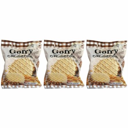 3 x Gofry Orkiszowe Bez Dodatku Cukru 65 g - Ania