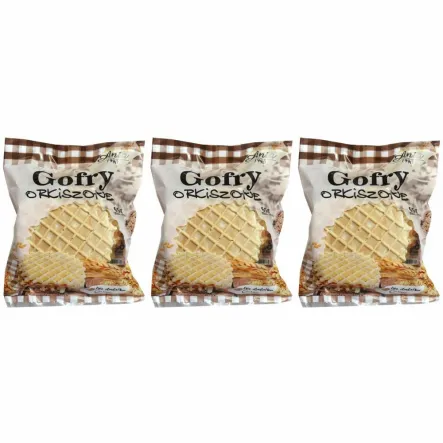 3 x Gofry Orkiszowe Bez Dodatku Cukru 65 g - Ania