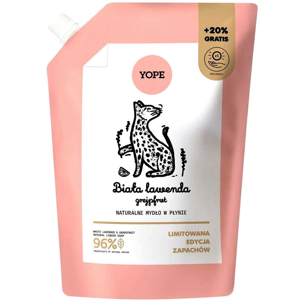 Mydło w Płynie Refill BIAŁA LAWENDA GREJPFRUT 600 ml - Yope
