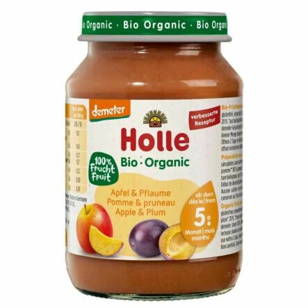 Deser Dla Niemowląt Jabłko Śliwka Bio Demeter 190 g - Holle