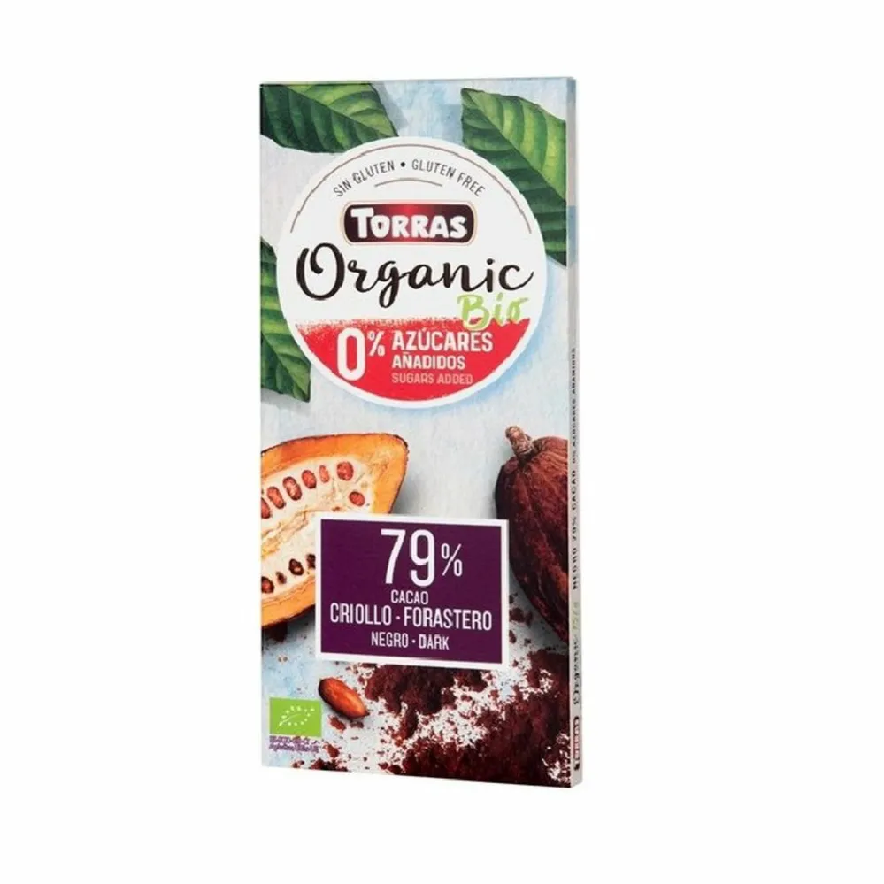 Torras Cioccolato Fondente Eritritolo Stevia 60%, 1 Kg