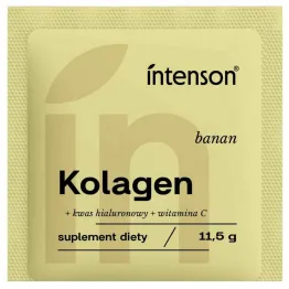 Kolagen z Witaminą C i Kwasem Hialuronowym o Smaku Bananowym 11,5 g - Intenson