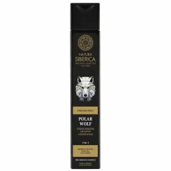 Naturalny Zmiękczający Szampon - Odżywka do Włosów Dla Mężczyzn 2 w 1 Polar Wolf 250 ml - Natura Siberica