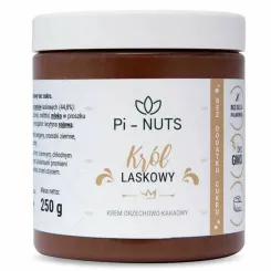 Krem Orzechowo - Kakaowy "Król Laskowy" Bez Dodatku Cukru 250 g - Pi-Nuts