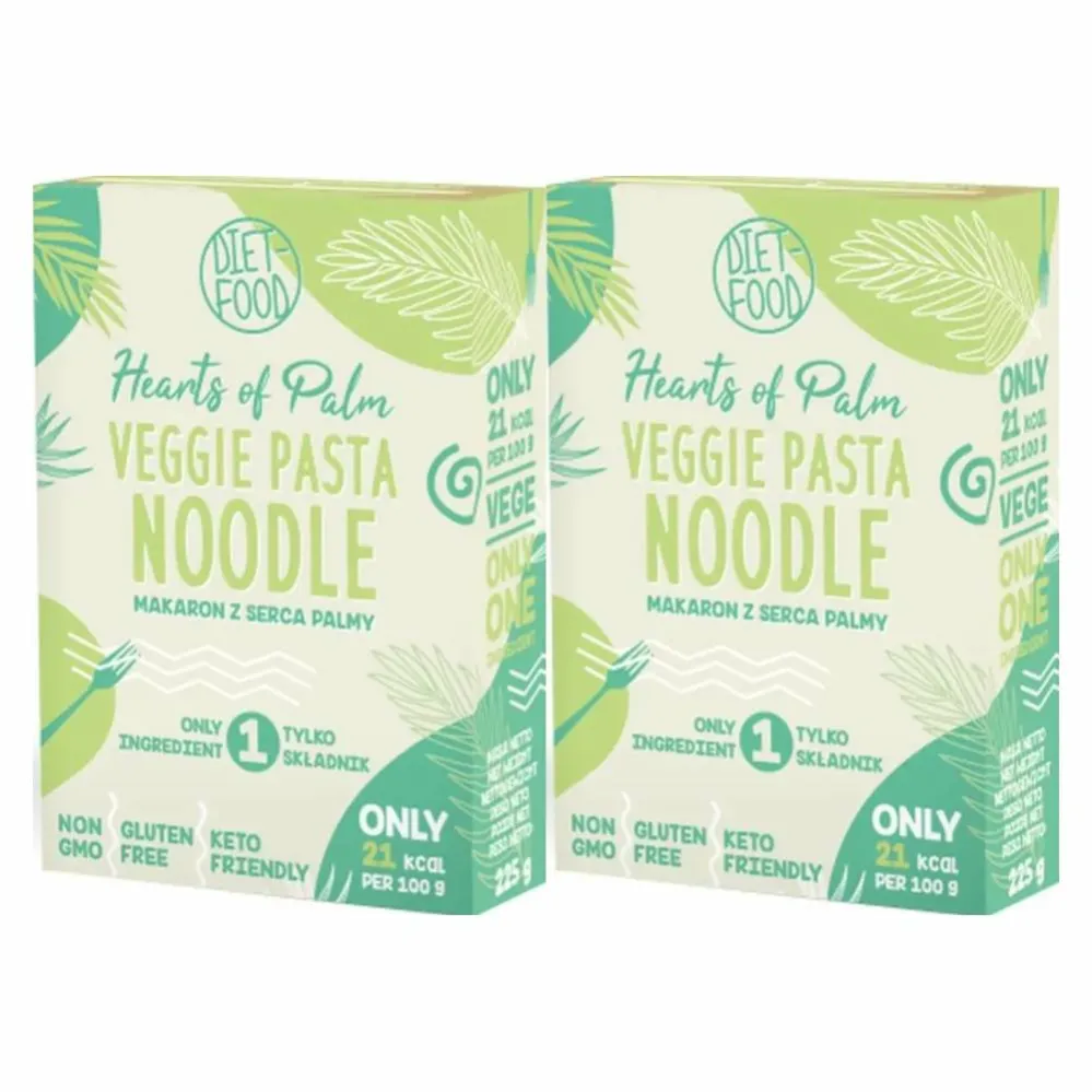 2 x Makaron z Serca Palmy Noodle Vaccum Pudełko 255 g - Diet Food