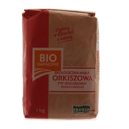 Mąka Orkiszowa Drobno Mielona 1850 Graham Bio 1 kg - Bioharmonie