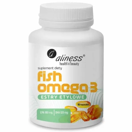 Fish Omega 3 Estry Etylowe 90 Kapsułek - Aliness