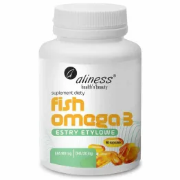 Fish Omega 3 Estry Etylowe 90 Kapsułek - Aliness