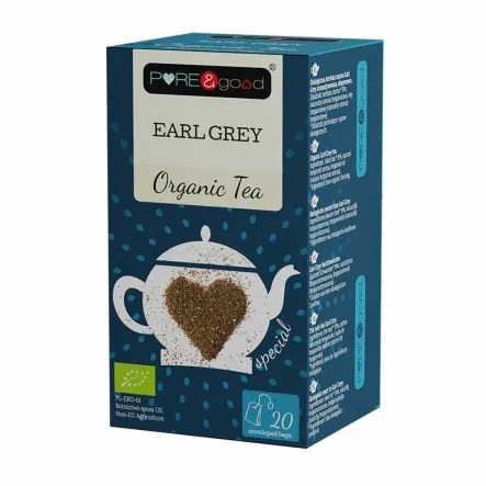 Herbatka Ekologiczna Earl Grey 36 g 20 Torebek Pure&Good