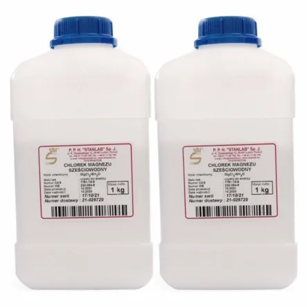 2 x Chlorek Magnezu Sześciowodny CZDA 1 kg - Stanlab
