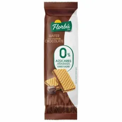Wafelki Nadziewane Kakaowe Bez Dodatku Cukru 150 g - Florbu