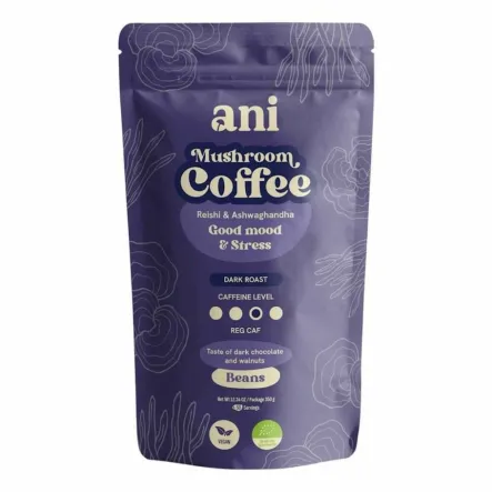 Kawa Ziarnista z Reishi i Ashwagandhą Bio 350 g - Ani