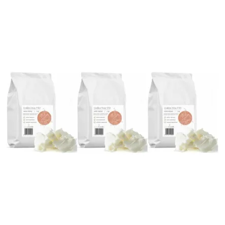 3 x Wosk Sojowy do Świec Y50 1 kg - Easy Candle