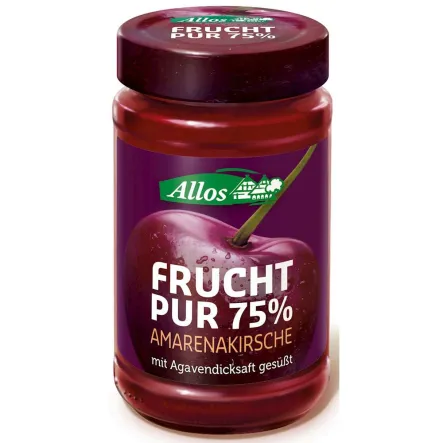 Mus Wiśniowy (Amarena 75% Owoców) Bio 250 g Allos