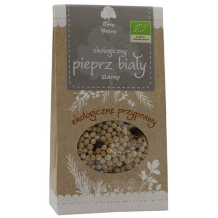 Pieprz Biały Ziarno Eko 30 g - Dary Natury 