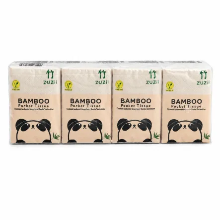 Chusteczki Bambusowe Kieszonkowe 8x 8 Sztuk - Zuzii
