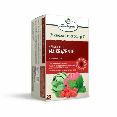 Herbatka na Krążenie FIX 40 g (20x 2 g) - Herbapol Kraków