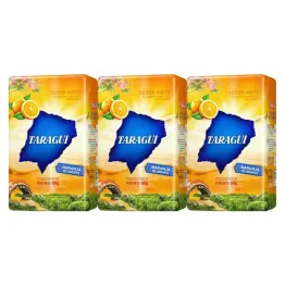 3 x Yerba Mate Taragui Naranja Oriente Pomarańcza 500 g