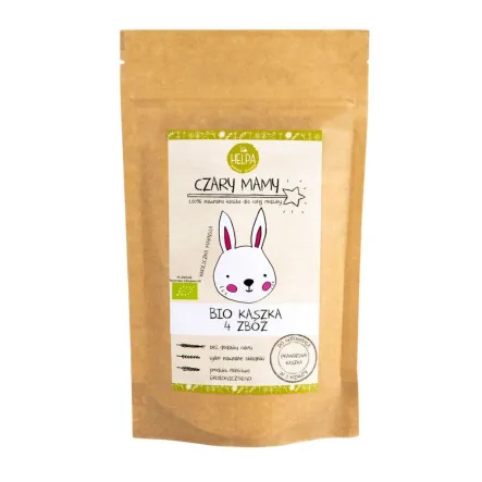 Kaszka 4 Zboża Bez Dodatku Cukru Bio 200 g - Helpa - Przecena Krótka Data Minimalnej Trwałości
