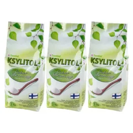 Zestaw 3 x Ksylitol C Krystaliczny 1 kg - Torebka - Santini 