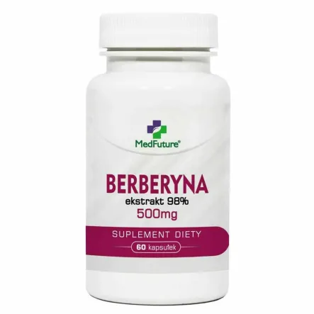 Berberyna Ekstrakt 98% 500 mg 60 Kapsułek -  MedFuture