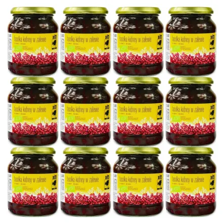12 x Fasolka Kidney w Zalewie w Słoiku Bio 360 g (240 g) - Bio Planet Fasola Czerwona