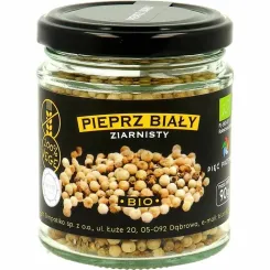 Pieprz Biały Ziarnisty Bezglutenowy BIO 90 g - Pięć Przemian