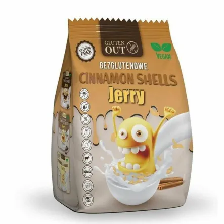 Muszelki Śniadaniowe z Cynamonem Bezglutenowe 375 g - Jerry