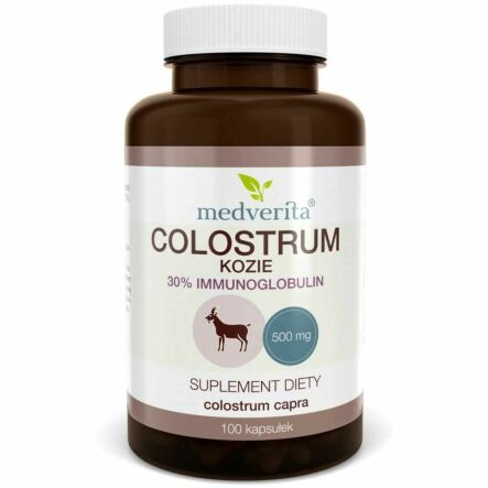 Colostrum Kozie 30% Immunoglobulin 100 Kapsułek - Medverita