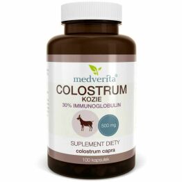 Colostrum Kozie 30% Immunoglobulin 100 Kapsułek - Medverita